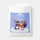 Penguin Winter Snow Birthday Baby Shower Gift フェイバーバッグ (正面)