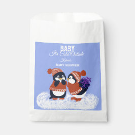 Penguin Winter Snow Birthday Baby Shower Gift フェイバーバッグ