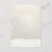 ​Penguin winter twin baby shower Diaper Raffle   エンクロージャーカード (裏面)