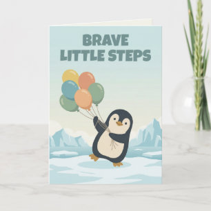 Penguin with Balloons お子さまの励みにカスタム カード