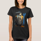 Penguin with Blue Wrench Tシャツ (正面)