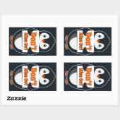 Penguin with Don't Miss Out Sign 長方形シール (シート)