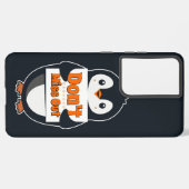 Penguin with Don't Miss Out Sign Samsung Galaxyケース (左側面)
