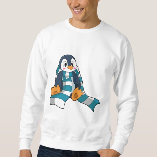 Penguin with Scarf スウェットシャツ (正面)