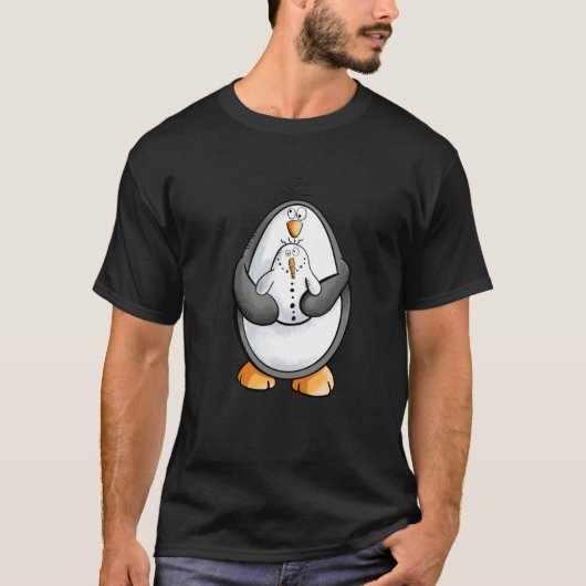Penguin With Snowman Together Is Better Tシャツ (正面)