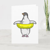 Penguin with Swim ring カード (正面)