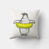 Penguin with Swim ring クッション (裏面)