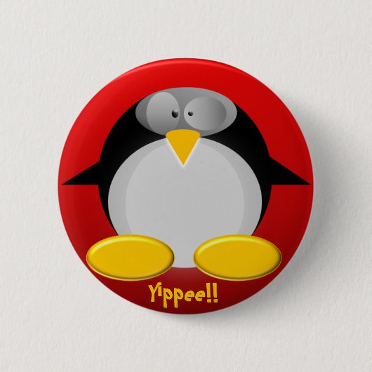 Penguin ...... Yippee氏!! 缶バッジ (正面)