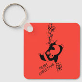 Penguine distributing christmas gifts キーホルダー (正面)