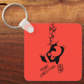 Penguine distributing christmas gifts キーホルダー (正面)