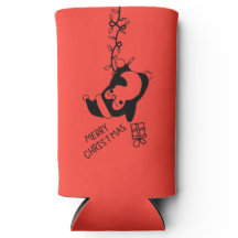 Penguine distributing christmas gifts