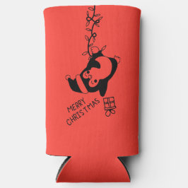 Penguine distributing christmas gifts スリム缶クーラー