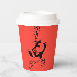 Penguine distributing christmas gifts 紙コップ