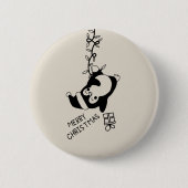 Penguine distributing christmas gifts 缶バッジ (正面)