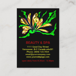 Penguinoneの美しいのスパのサロンの名刺 予約カード