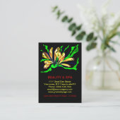 Penguinoneの美しいのスパのサロンの名刺 予約カード (スタンド正面)