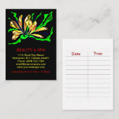 Penguinoneの美しいのスパのサロンの名刺 予約カード (正面/裏面)