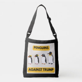 Penguins Against Trump クロスボディバッグ