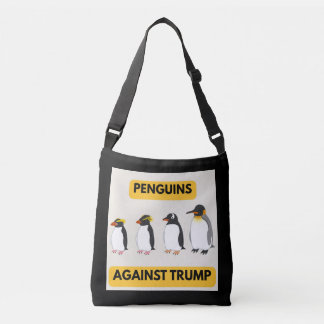 Penguins Against Trump クロスボディバッグ