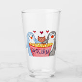 Penguins and Popcorn タンブラーグラス (正面)