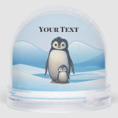 Penguins Design Snow Globe (裏面)