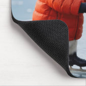 Penguins Ice Skating  マウスパッド (コーナー)