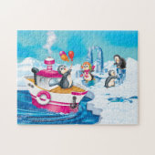 penguins in Antarctica ジグソーパズル (横)