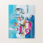 penguins in Antarctica ジグソーパズル (縦)