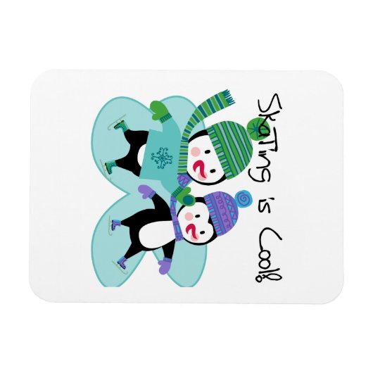 Penguins Skating is Cool マグネット (横)