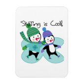 Penguins Skating is Cool マグネット (縦)