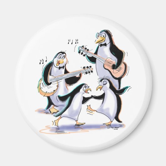 pEnGuInSWiNgInG マグネット (正面)