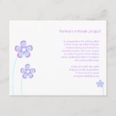 Peninaバルミツワーのプロジェクトカード エンクロージャーカード (正面)