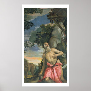 Penitence (キャンバスの油)のSt Jerome ポスター