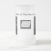 Pennの本部の鉄道の誕生 フロストグラスビールジョッキ (中央)
