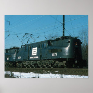 Penn Central GG-1sの作動中 ポスター