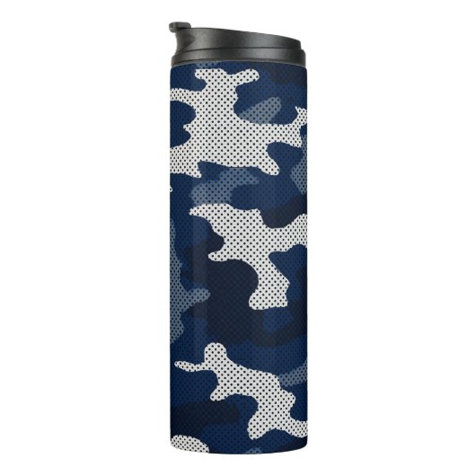 Penn State Navy & White  Camo Printed  タンブラー (回転右)