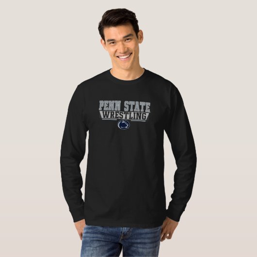 Penn State Nittany Lions Wrestling Headlock Navy Tシャツ (正面フル)
