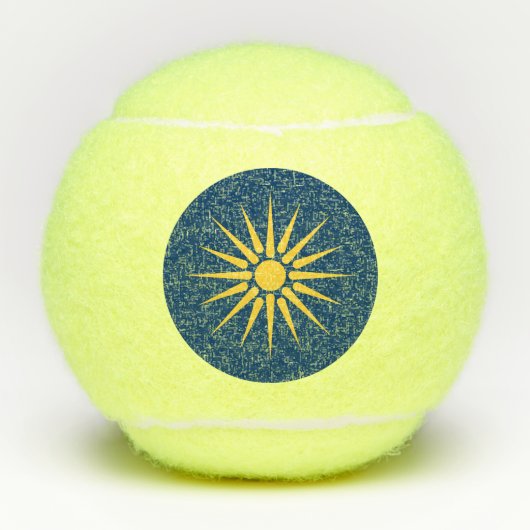 Penn tennis ball with flag of Macedonia, Greece テニスボール (正面)