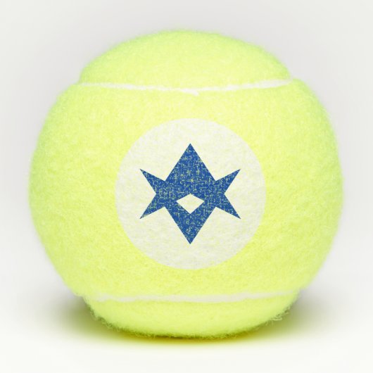 Penn tennis ball with flag of Toyota City, Japan テニスボール (正面)