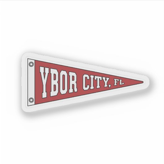 Pennant of Ybor City - Florida シール (正面)