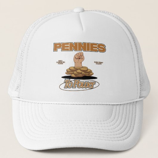 Pennies To Power™ 金融革命ステートメント キャップ (正面)