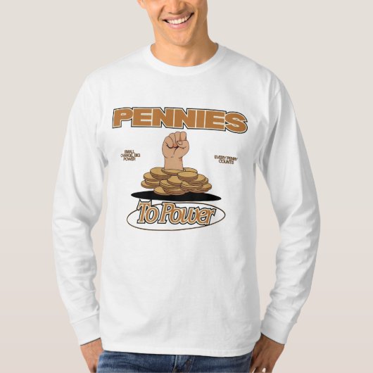 Pennies To Power™ Momentum Financial Empower Tシャツ (正面)