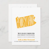 PENNSYLVANIA新しいアドレスを移動した新しいホーム ポストカード (正面/裏面)