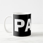 Pennsylvania*大きいPAの黒いマグ コーヒーマグカップ (左)
