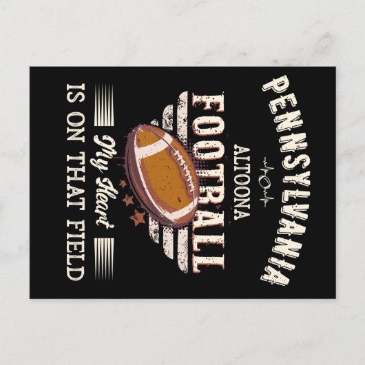 Pennsylvania Altoona American Football ポストカード (正面)