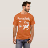 Pennsylvania Amish Horse And Buggy Pennsyltucky fu Tシャツ (正面フル)