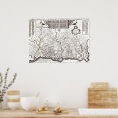 Pennsylvania Colony 1687 ポスター (キッチン)