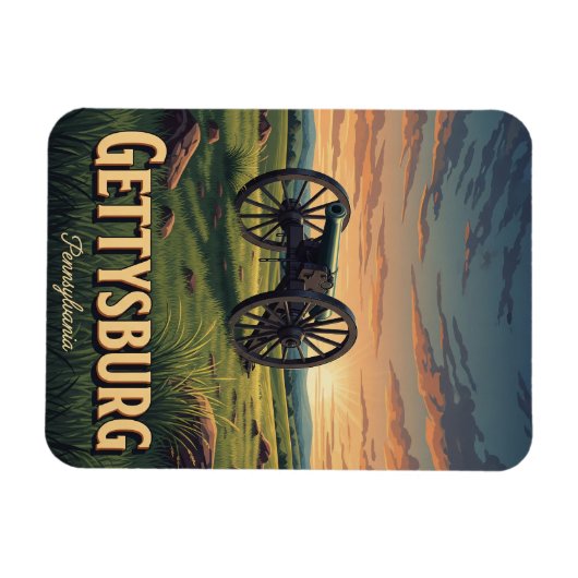 Pennsylvania Gettysburg Travel マグネット (横)