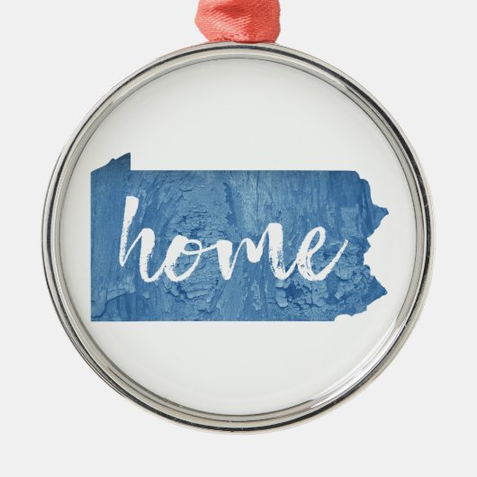 Pennsylvania Home Wood Grain メタルオーナメント (正面)