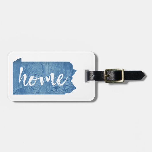 Pennsylvania Home Wood Grain ラゲッジタグ (正面横)